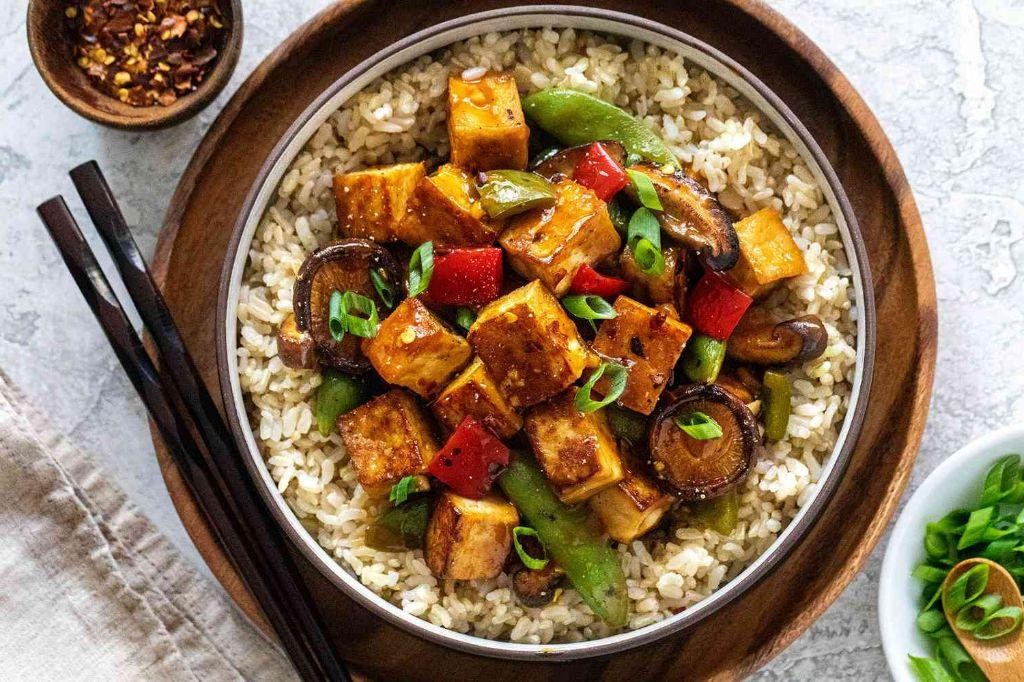 Spicy Tofu and Vegetable Stir Fry