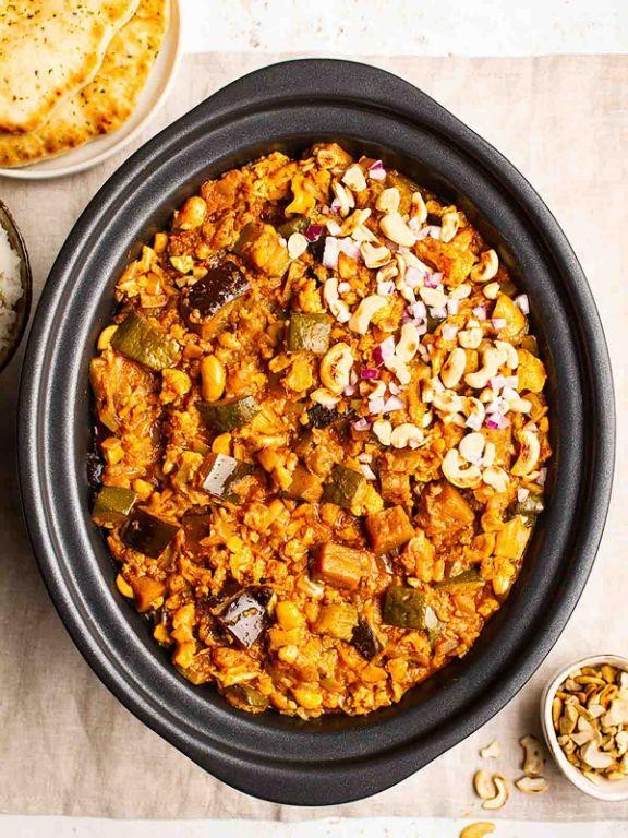 Spicy Vegan Curry in a Crockpot