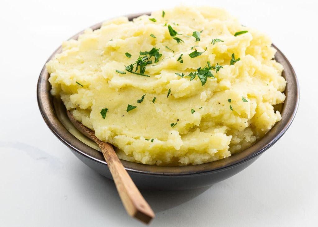 Spicy Wasabi Mashed Potatoes with Butter