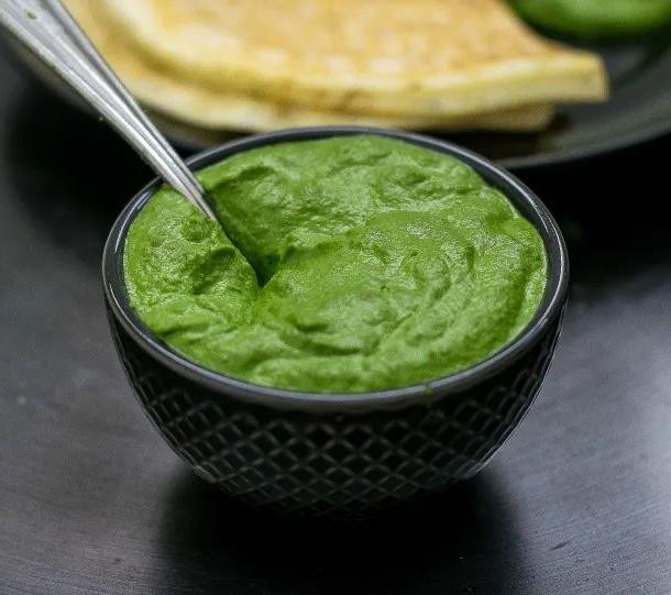 Spinach Chutney for Dosa
