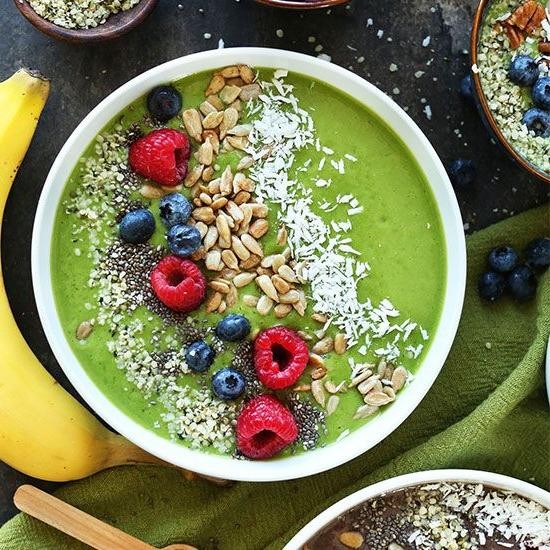 Spinach Vegan Smoothie Bowl