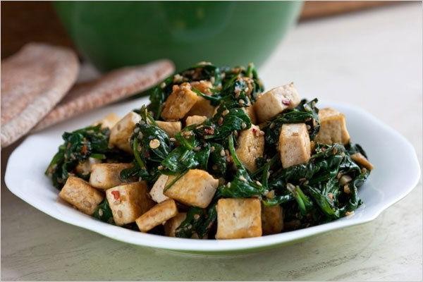 Spinach Vegan Stir Fry