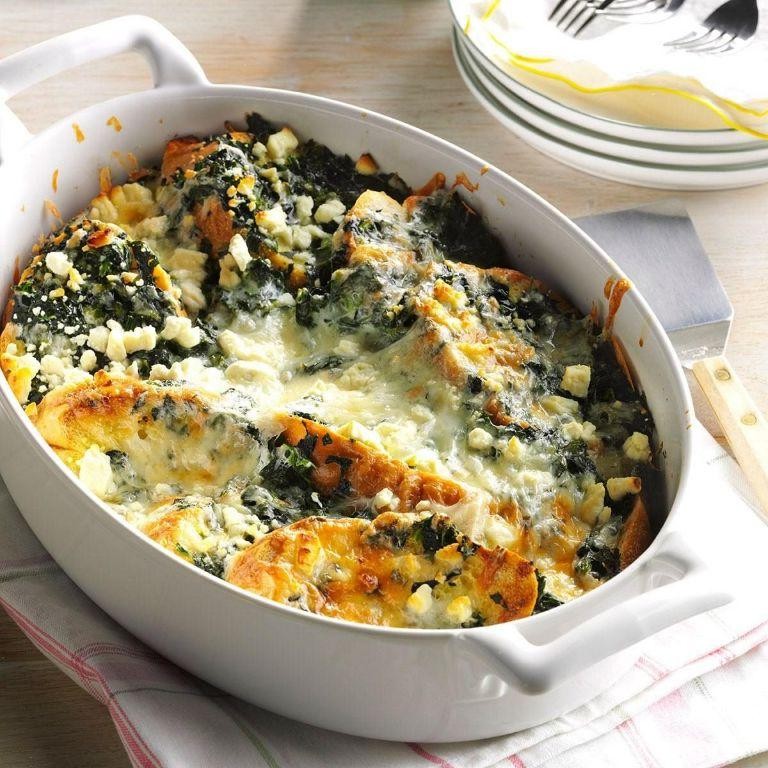 Spinach and Feta Strata