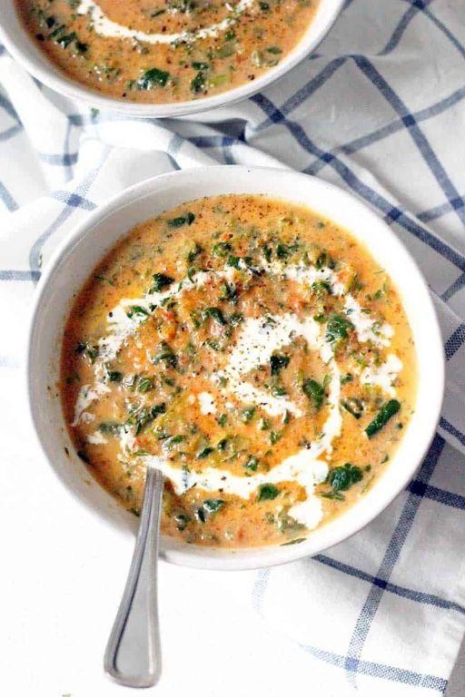 Spinach and Tomato Soup
