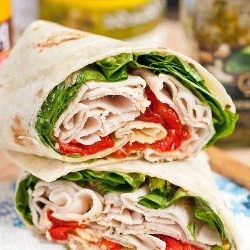 Spinach and Turkey Wrap