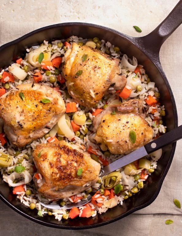 Spring Chicken and Rice Casserole