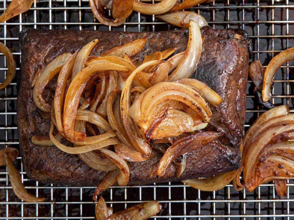 Stove Top Corned Beef and Caramelized Onions