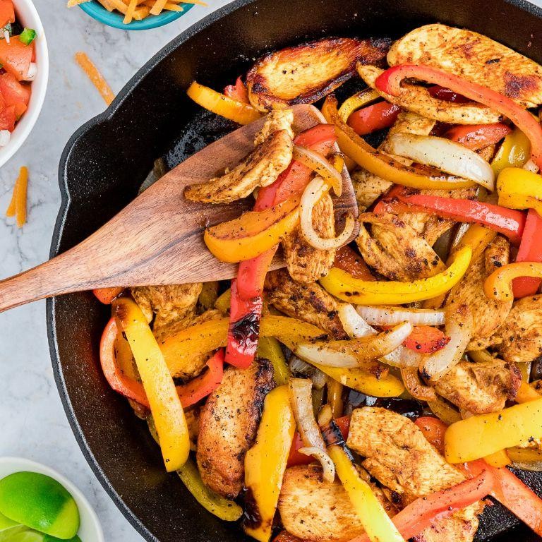 Stovetop Chicken Fajitas