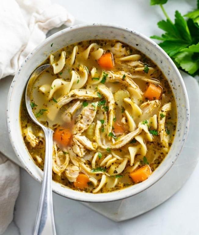 Stovetop Chicken Noodle Soup