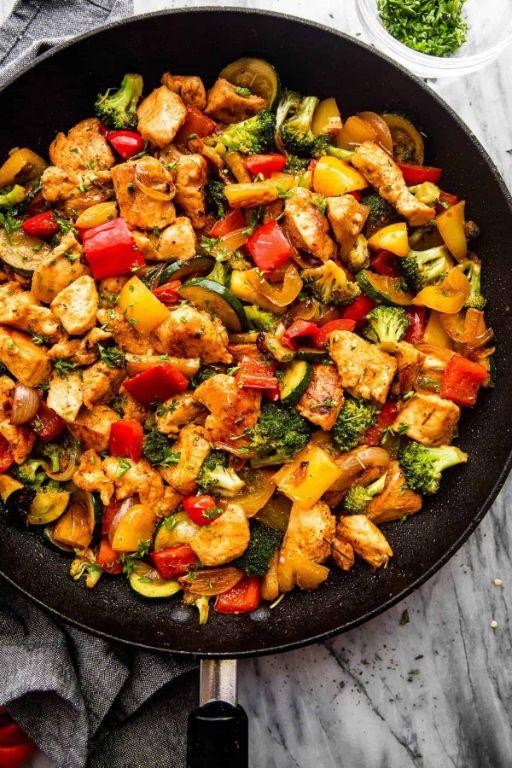 Stovetop Chicken with Vegetables