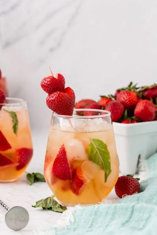 Strawberry Basil Applebees Sangria