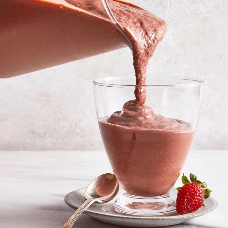 Strawberry Chocolate Smoothie with Milk
