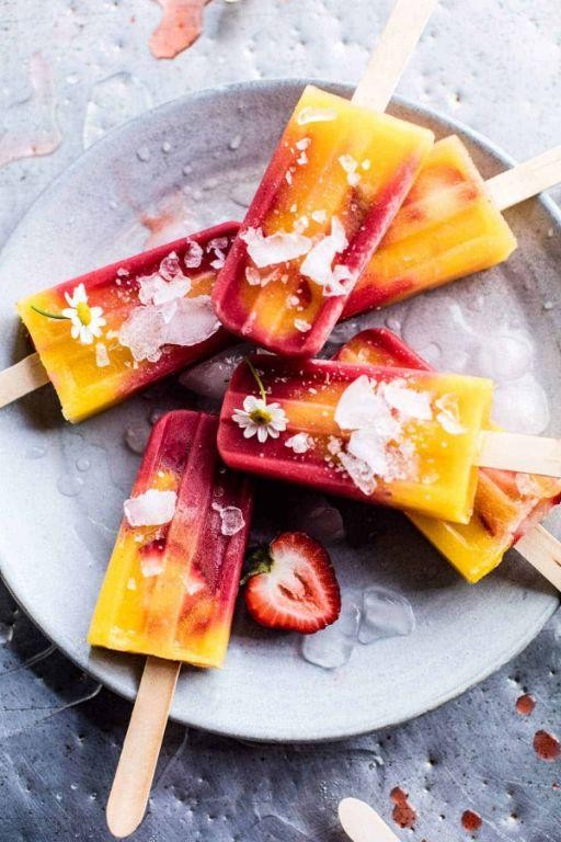 Strawberry Mango Popsicles