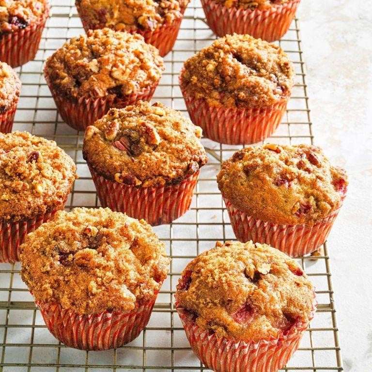 Strawberry Rhubarb Muffins