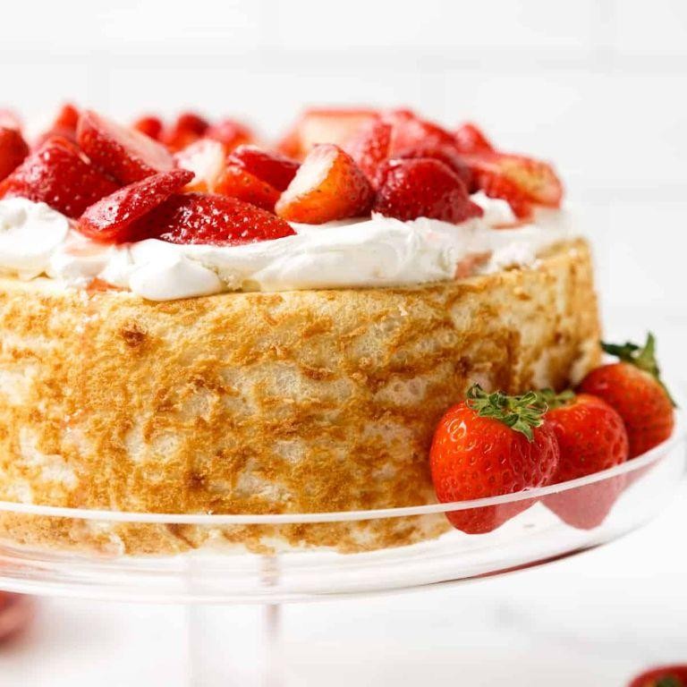 Strawberry Shortcake Angel Food Cake
