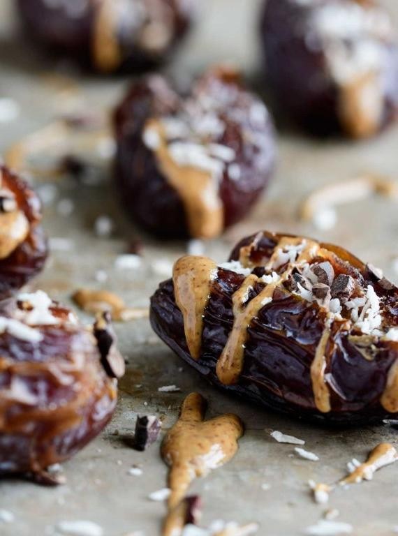 Stuffed Dates with Almond Butter