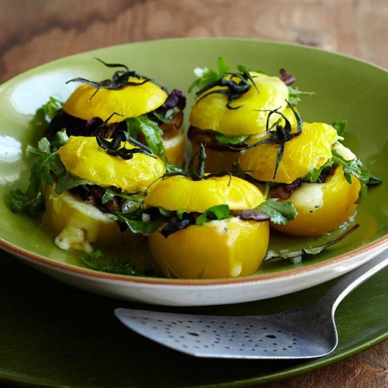 Stuffed Yellow Tomatoes