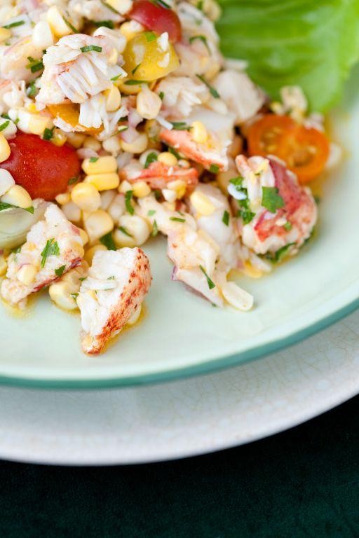 Summer Lobster Salad with Corn and Tomatoes
