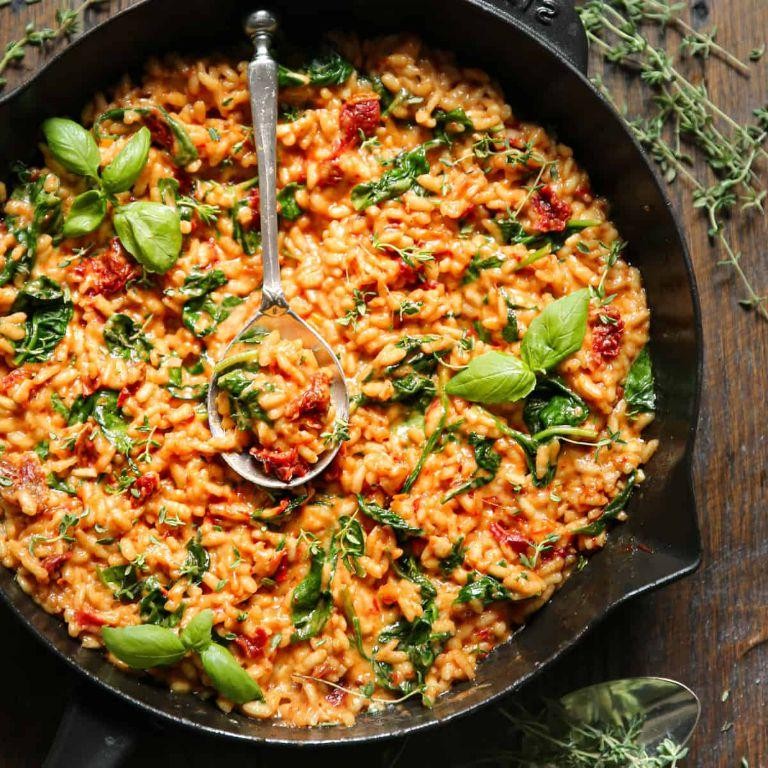 Sun-Dried Tomato and Basil Arborio Rice