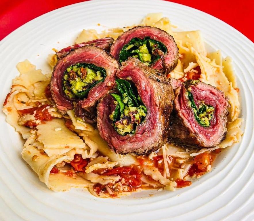 Sun-Dried Tomato and Basil Stuffed Steak