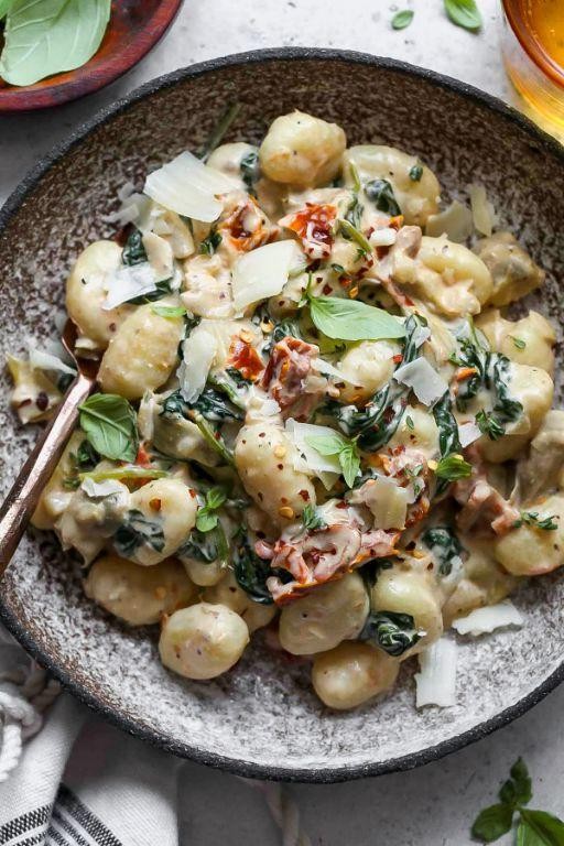 Sun-Dried Tomato and Olive Gnocchi