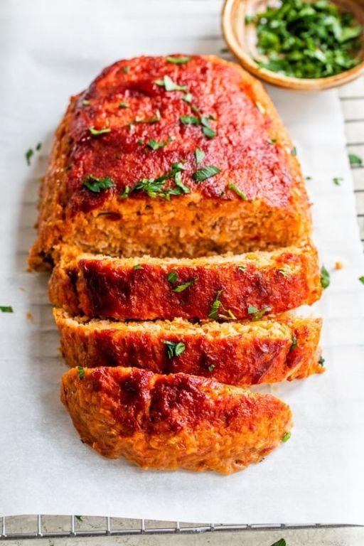 Sweet Potato Ground Turkey Meatloaf