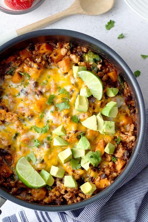 Sweet Potato Ground Turkey Tacos