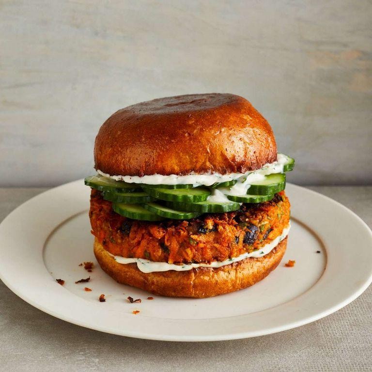 Sweet Potato and Black Bean Burgers