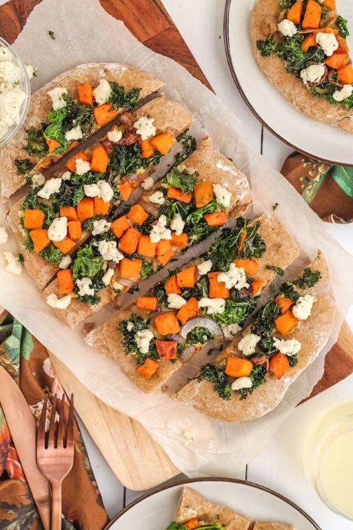 Sweet Potato and Kale Flatbread