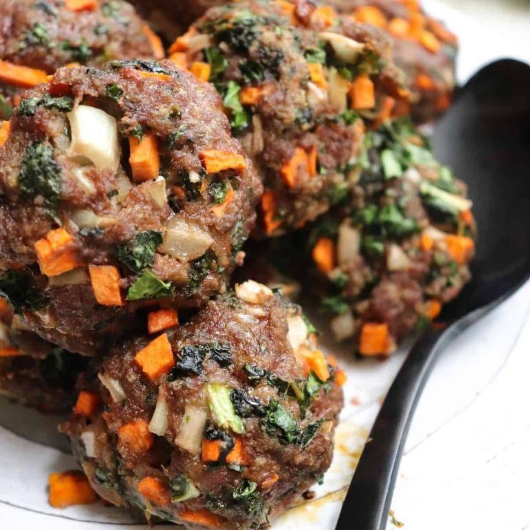 Sweet Potato and Kale Vegetarian Meatballs