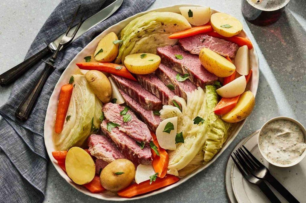 Sweet and Sour Corn Beef and Cabbage