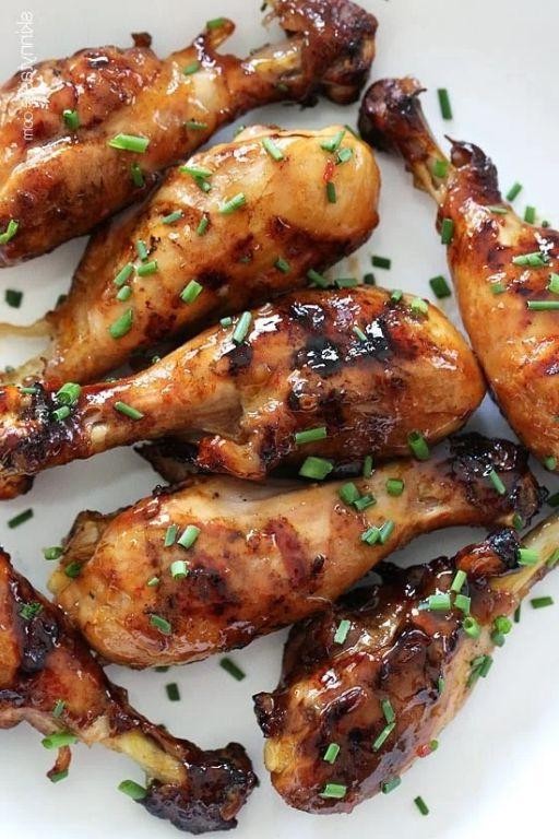 Sweet and Spicy Asian Glazed Chicken Legs