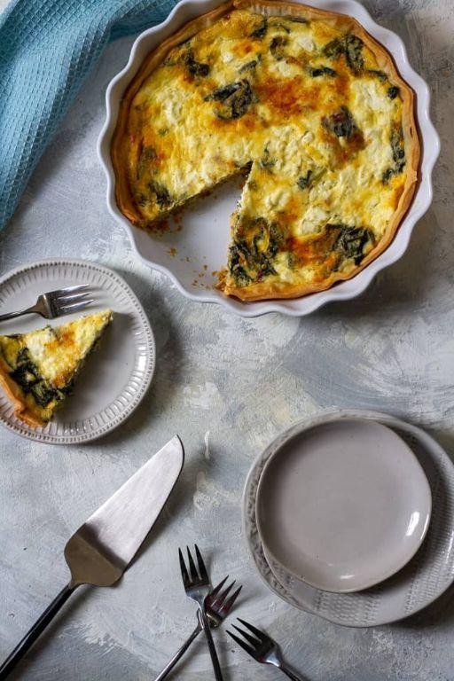 Swiss Chard and Goat Cheese Quiche