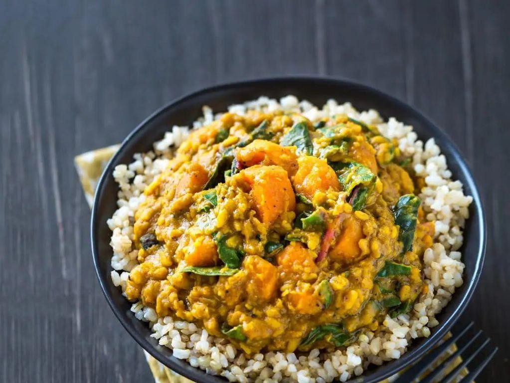 Swiss Chard and Lentil Curry