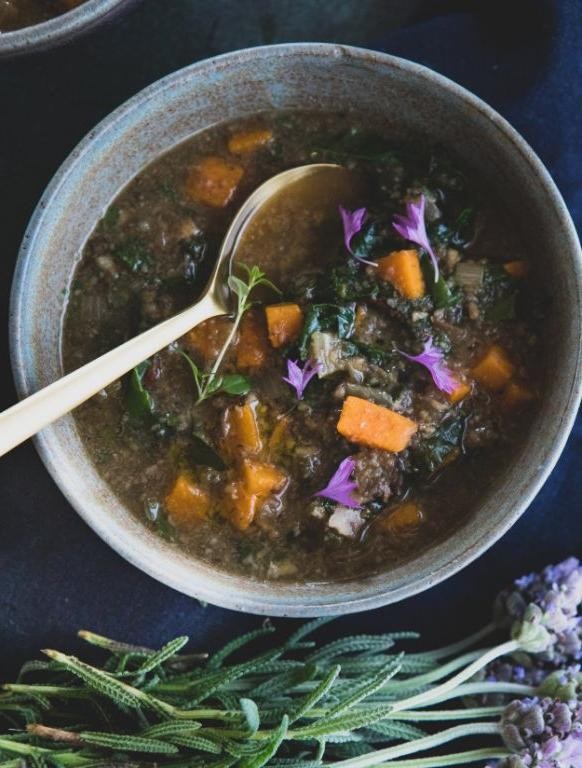 Swiss Chard and Mushroom Soup