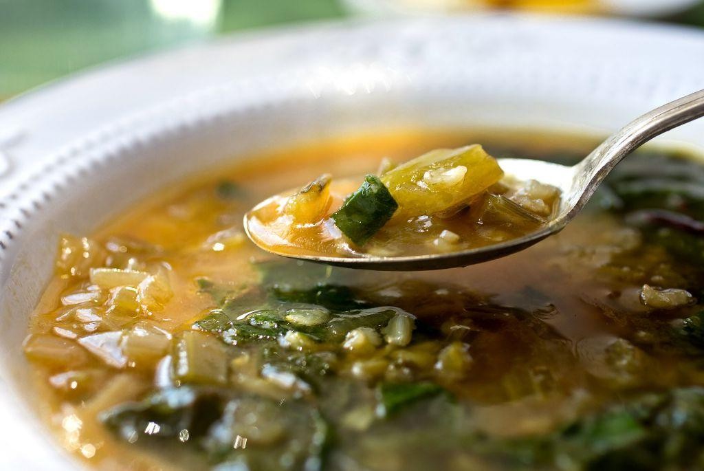 Swiss Chard and Rice Soup