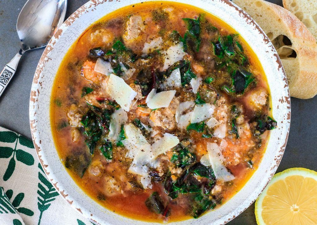 Swiss Chard and Sausage Soup