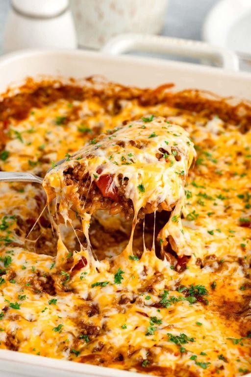 Taco Rice Casserole Bake