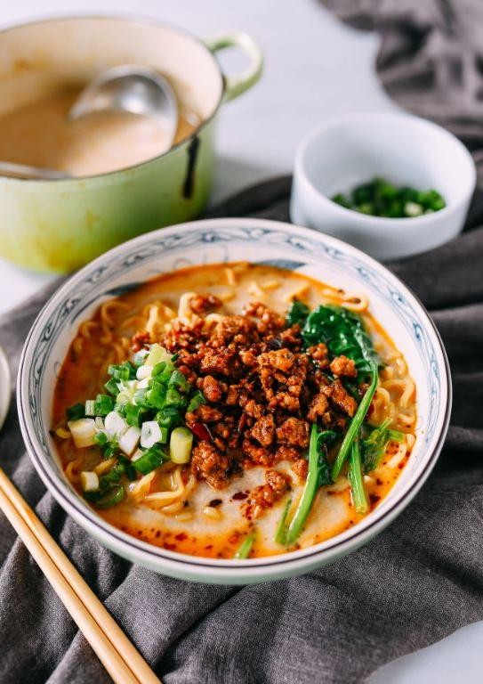 Tan Tan Men Ramen with Spicy Sesame Broth