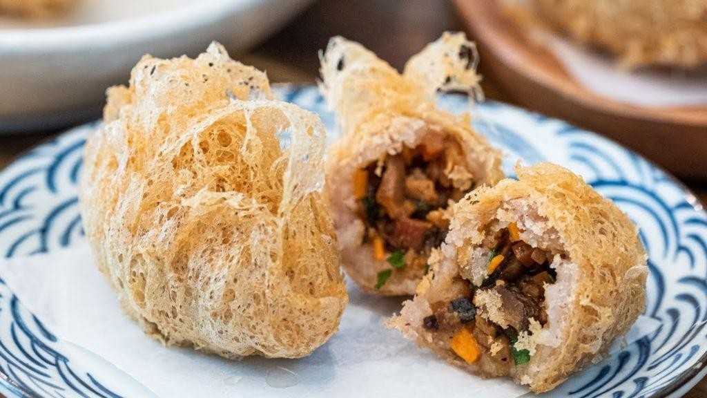 Taro Filled Chinese Doughnuts