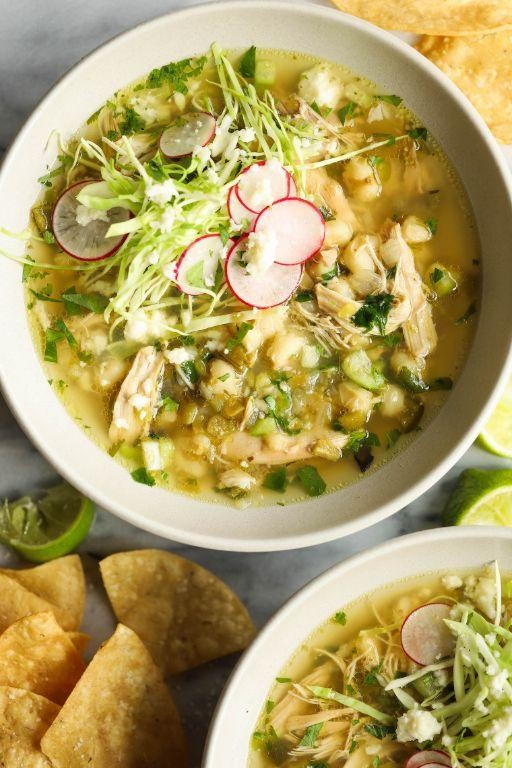 Tasty Crockpot Chicken Posole Soup