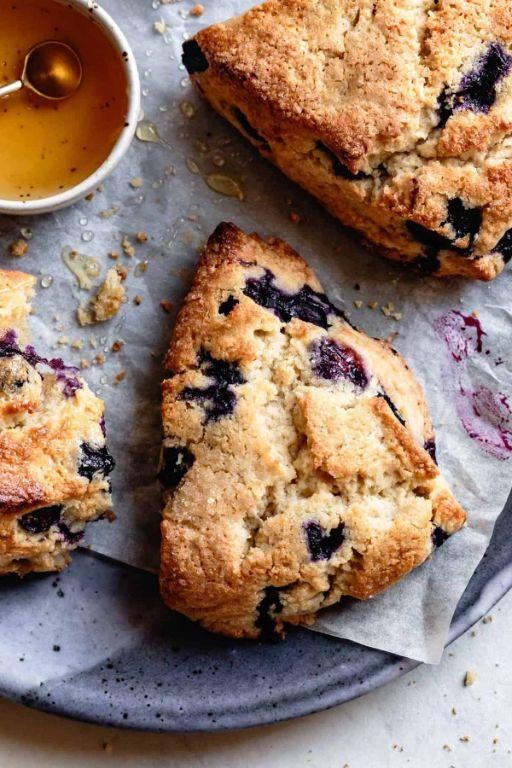 Teff and Blueberry Scones