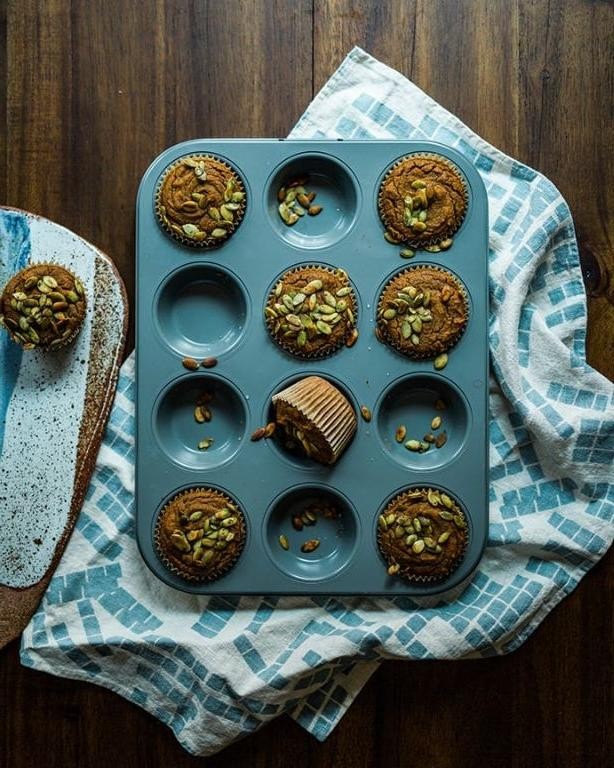 Teff and Pumpkin Muffins