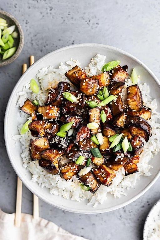Teriyaki Eggplant Stir Fry