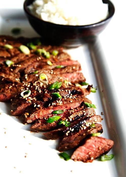 Teriyaki Marinated Flat Iron Steak