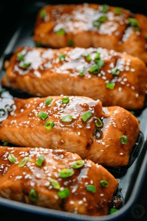 Teriyaki Salmon Steak