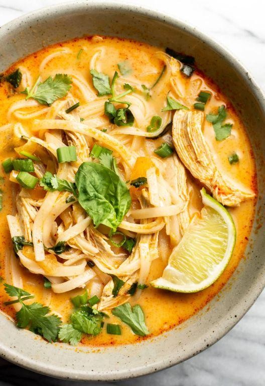 Thai Coconut Milk Chicken Soup