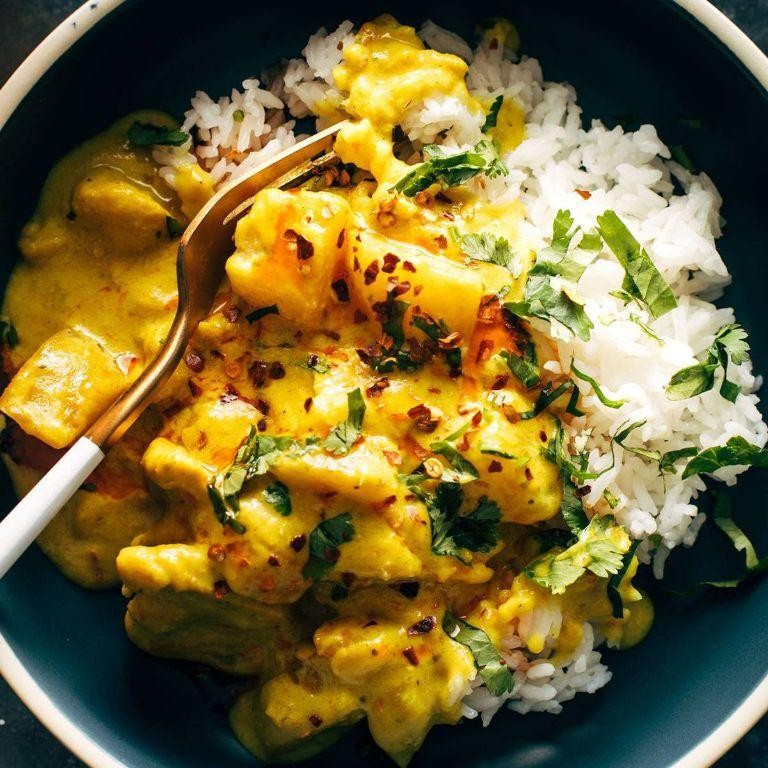 Thai Yellow Curry with Chicken and Potatoes