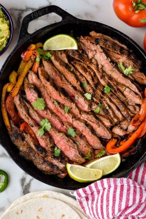 Thin Sliced Sirloin Tip Steak Fajitas