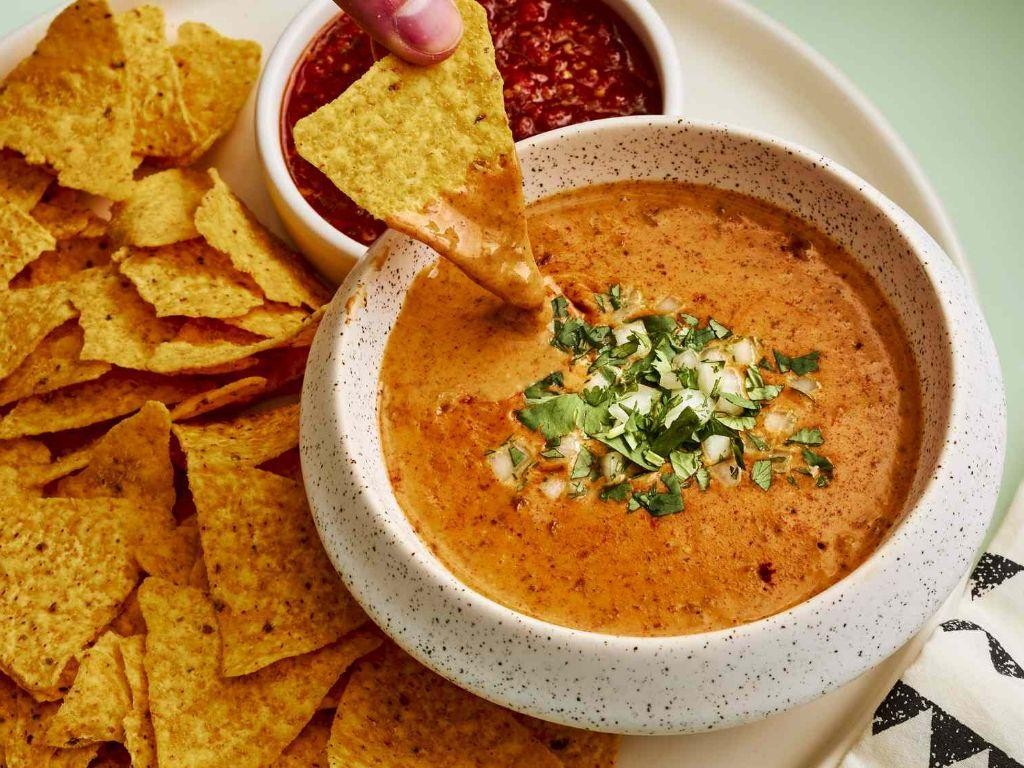 Three Cheese Chili Queso Dip